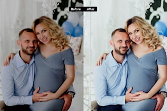do baby showers, maternity, pregnancy photo editing and retouching
