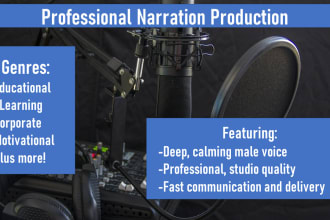 do voice over for your narration, animation, or commercial