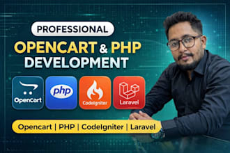 work, fix, create or customize your opencart ecommerce site