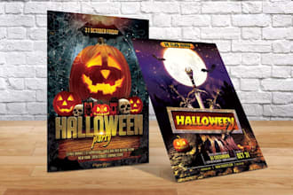 create outstanding halloween flyers and posters