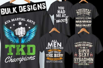 create bulk tshirt designs for your store