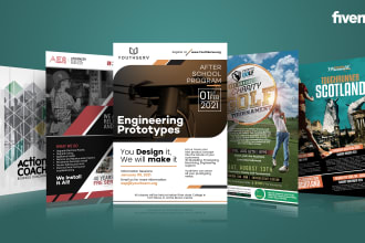 do professional business flyer design, brochure and poster design
