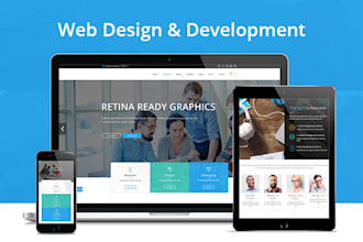 create static or responsive HTML web design and development