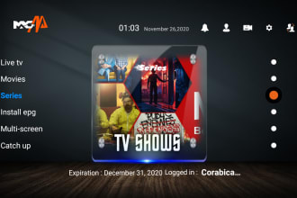 edit apk rebrand  iptv with control panel