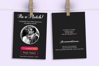 design an attractive invitation for your wedding or birthday