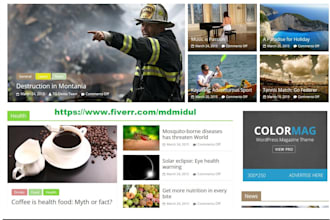 install wordpress  theme and setup like demo