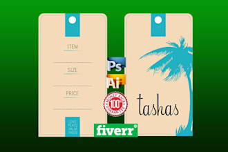 design amazing clothing and product tag