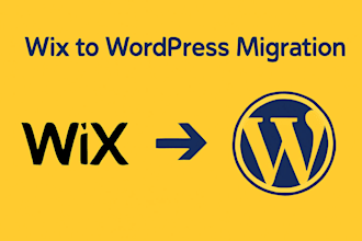 do wix to wordpress migration professionally