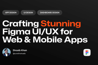 create app ui and ux design in figma