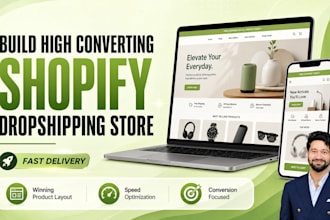 build high converting shopify dropshipping store