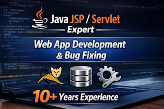 develop, maintain or fix java jsp servlet web applications with mvc architecture