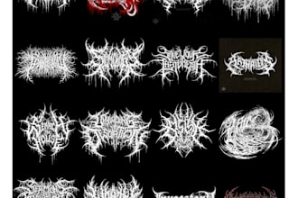 do death metal or slamming brutal death metal logo for you