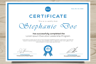 design amazing certificate for your company