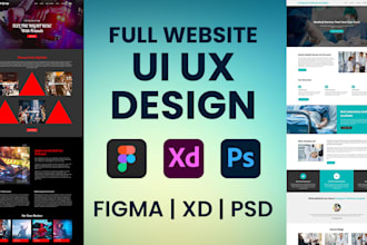 design modern figma website UI UX mockups