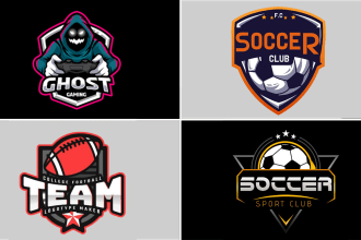 design modern soccer fantasy football sports team logo