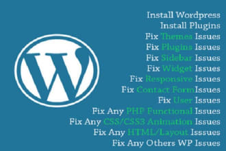 fix any errors or issues in your wordpress site
