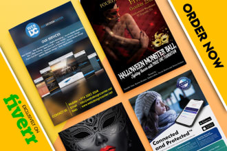 design a professional flyer,brochure,post card or menu