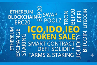 create ico presale website with presale dashboard token sale