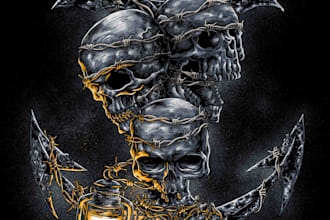 illustration for your band merchandise