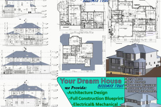 design and make full construction drawings blueprint