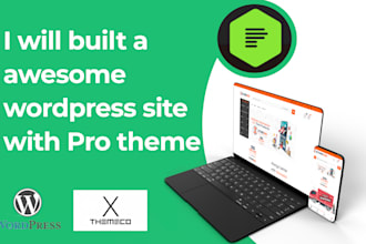 create a wordpress website with x theme pro