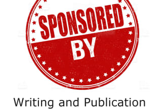 write and publish a sponsored article on french blog