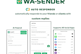 develop ai whatsapp bot with bulk sender, smart auto reply, and lead extractor