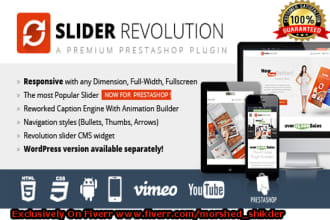 make professional eye catching slider by revolution slider