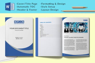 do microsoft word template design or ms word document formatting