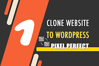 clone any web design into a wordpress
