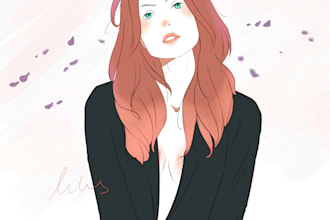draw your portrait into manga illustration