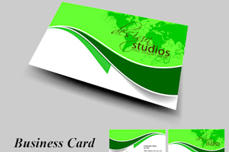 design business card with two concepts