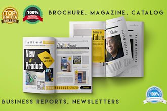 design attractive brochure, catalog or magazine
