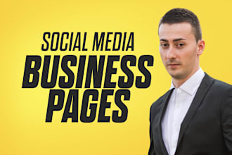 create a facebook page and a business manager