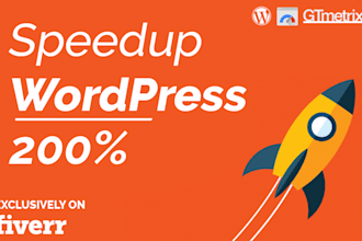 speed up wordpress website or optimize wordpress website