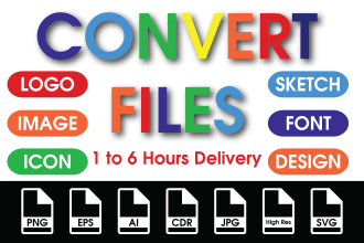 convert any image to vector, trace, redraw your logo