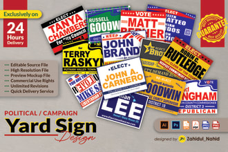design custom printable yard signs, signage, billboards