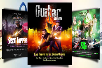 design concert band flyers or posters