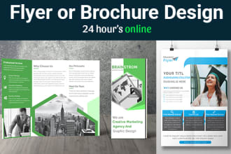 design professional business flyer or brochure