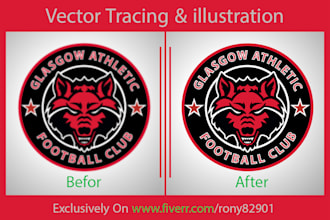 do vector tracing recreate illustration within 2 hours