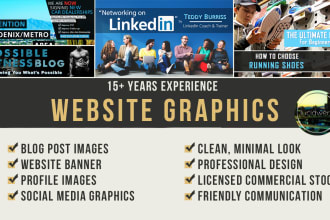design a header image, blog graphic or website banner