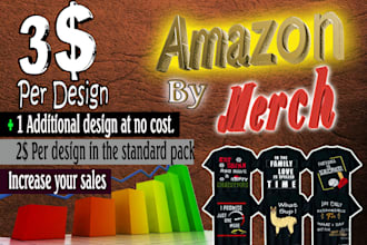 create a researched design, for amazon merch