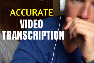 transcribe your video accurately and efficiently