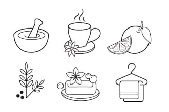 draw vector line icons and illustration