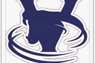 cut contour your vector