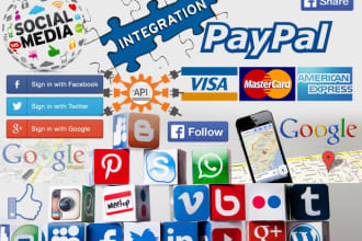 integrate any api or payment gateway for you