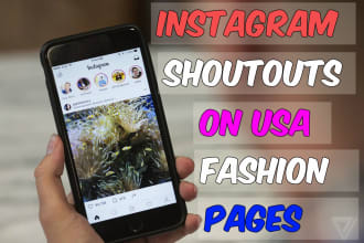 add link in bio shoutout on USA fashion instagram page