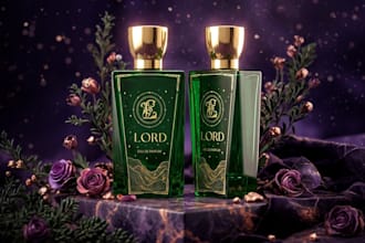 design luxury perfume bottle label
