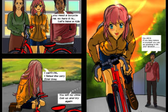 draw storyboards, concept art,digital paintings,etc