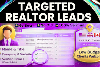generate verified real estate and medical b2b leads